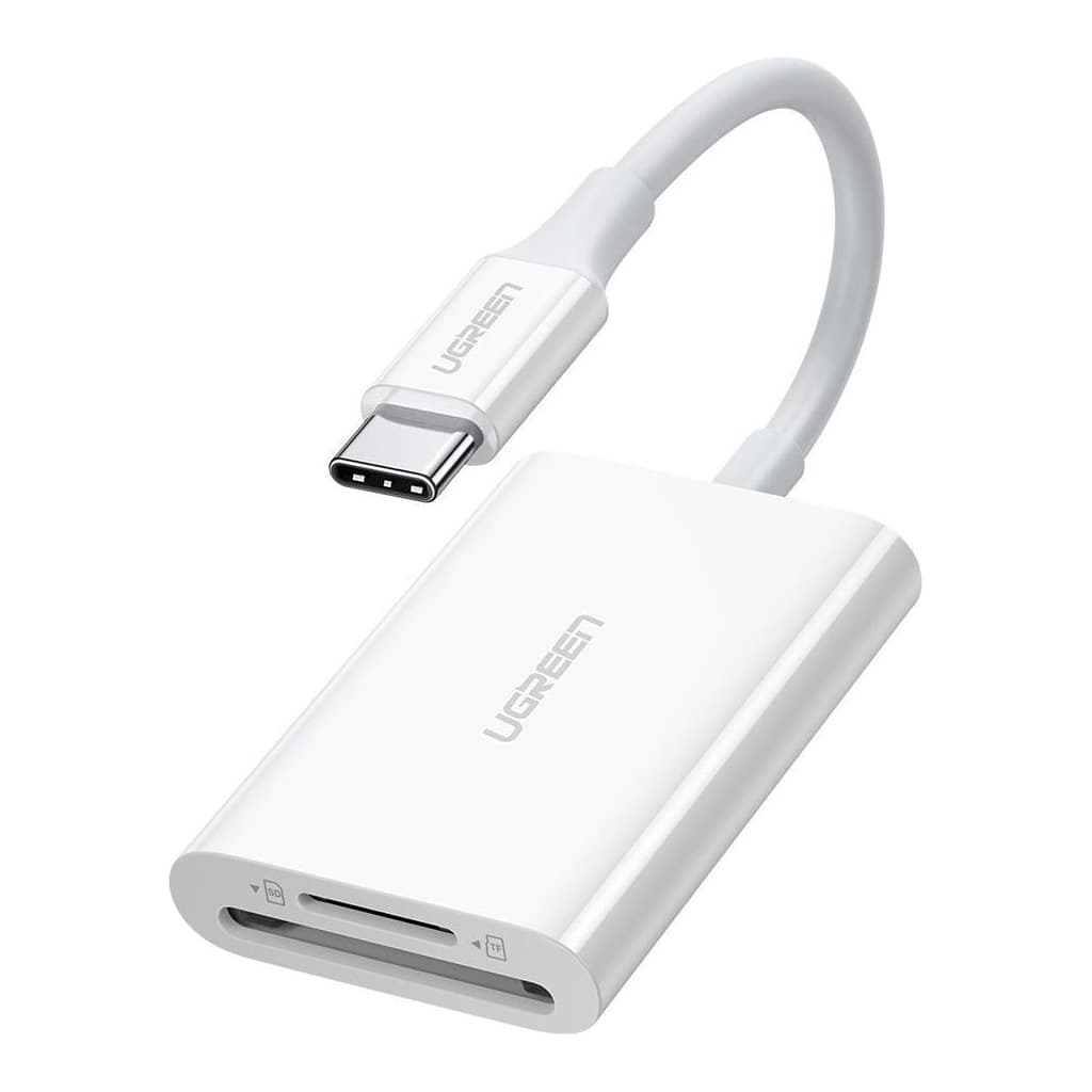 Зчитувач флеш-карт Ugreen USB-C 3.1 to TF/SD CM265 White (35506)