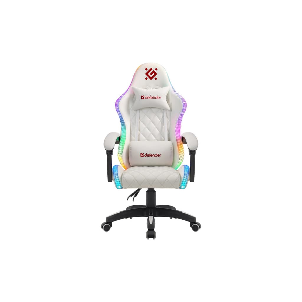 Крісло ігрове Defender Energy RGB White (64557)