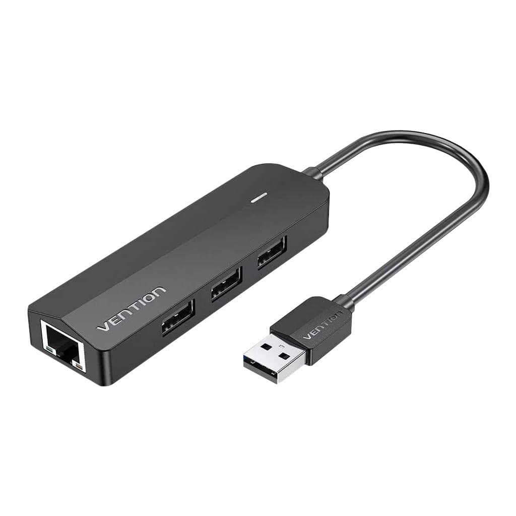 Концентратор VENTION USB 2.0 to 3хUSB 2.0 + RJ45 100M Ethernet (CHPBB)
