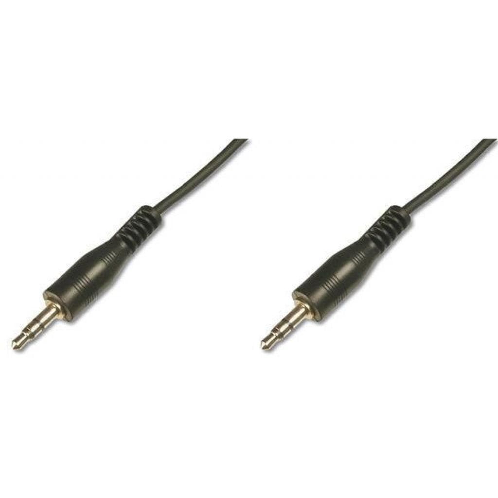 Кабель мультимедійний 3.5mm M to 3.5mm M 1.5m Digitus (AK-510100-015-S)