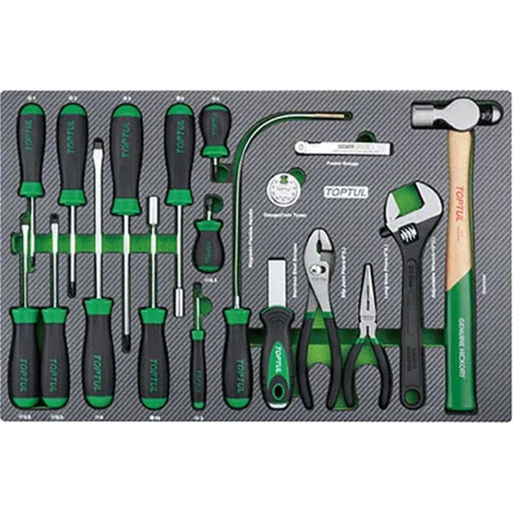 Набір інструментів Toptul 19 од.в ложементі (GED1916)