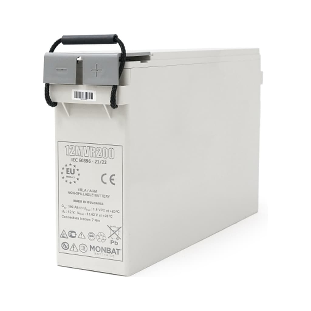 Батарея до ДБЖ MONBAT 12V-200Ah, AGM FRONT TERMINAL (12MVR200)