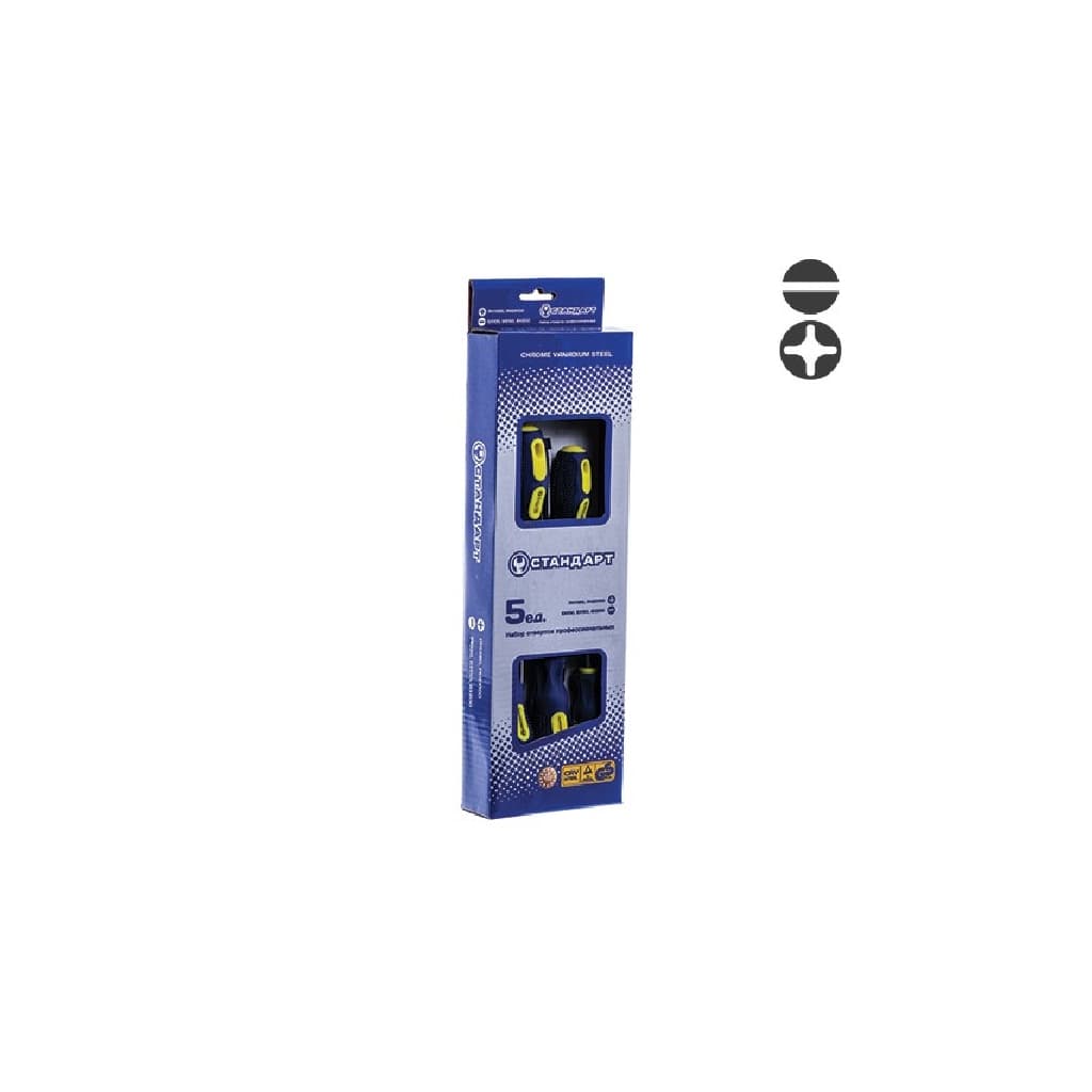 Набір викруток Toptul 5 шт. SL5,SL6,SL8,PH1,PH2 (SDS05)