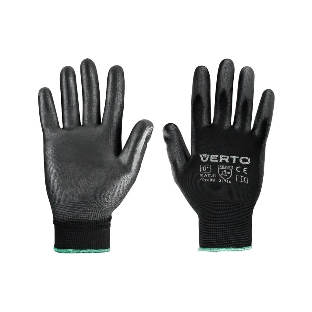Захисні рукавиці Verto ПУ покриття, р. 9 (97H137)