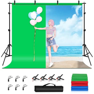 Фон Puluz PKT5205 background set with mount 290x200 cm green, blue, red (PKT5205)