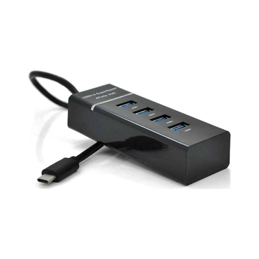 Концентратор Voltronic USB-C to 4xUSB 3.0 0.2m black (YT-TC3H4-B20/12940)