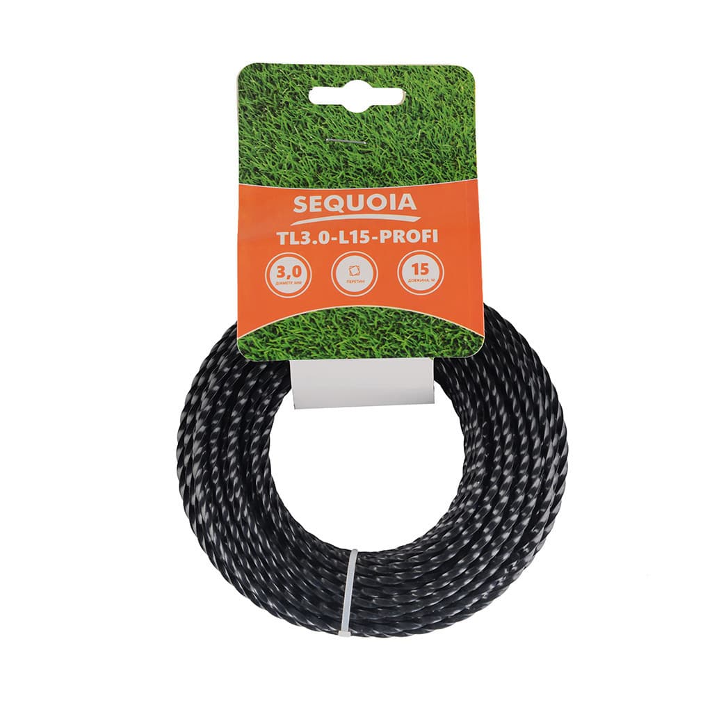 Жилка косильна SEQUOIA 3.0 мм * 15 мм, кручений квадрат (TL3.0-L15-Profi)