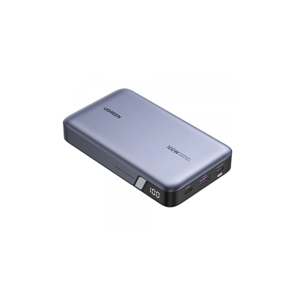 Батарея універсальна Ugreen 20000mAh 100W PD, QC, USB-A, 2xUSB-С Grey (PB720) (25188)