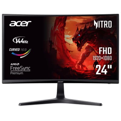Монітор Acer 23.6" ED240QP0bi (UM.UE0EE.004) VA Black 144Hz Curved
