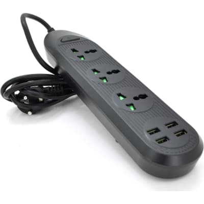 Мережевий фільтр живлення Voltronic TВ-Т16mini, 3роз, 4*USB Black (ТВ-Т16mini-Black)