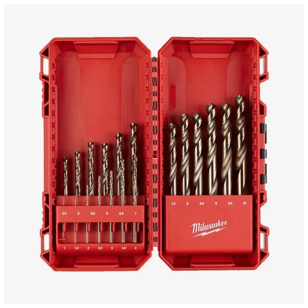 Набір свердл Milwaukee по металу HSS-Co DIN338, 19шт (4932493867)