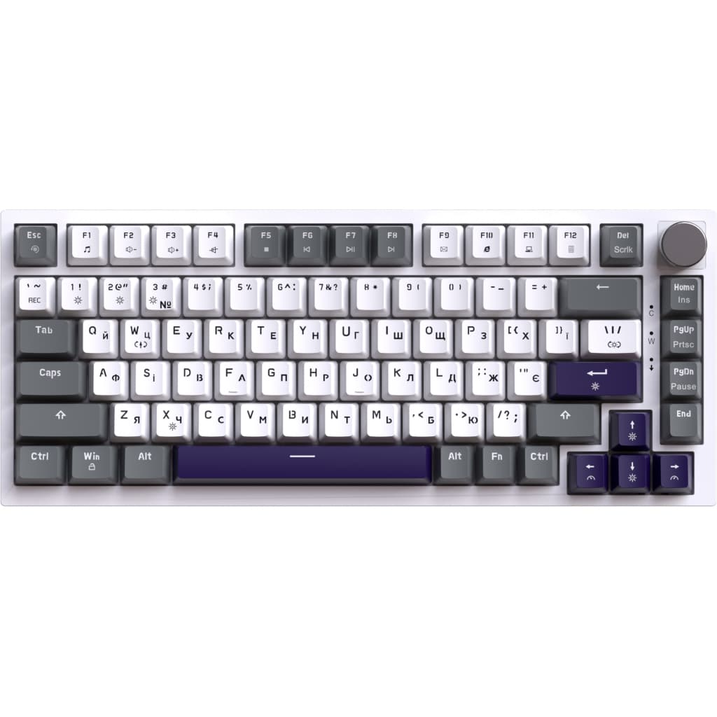 Клавіатура GamePro Genesis Warden MK160P Outemu Swithes USB White-Grey (MK160P)