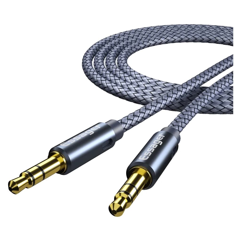 Кабель мультимедійний 3.5mm M to 3.5mm M 2.0m gray Essager (EYP35-DYA0G)