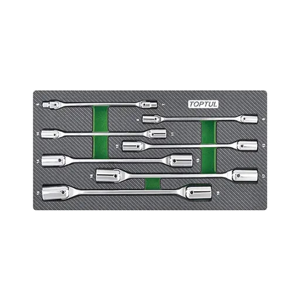 Ключ Toptul шарнірний 6-19мм 7шт. (У ложементі, тип А) (GEA0703)