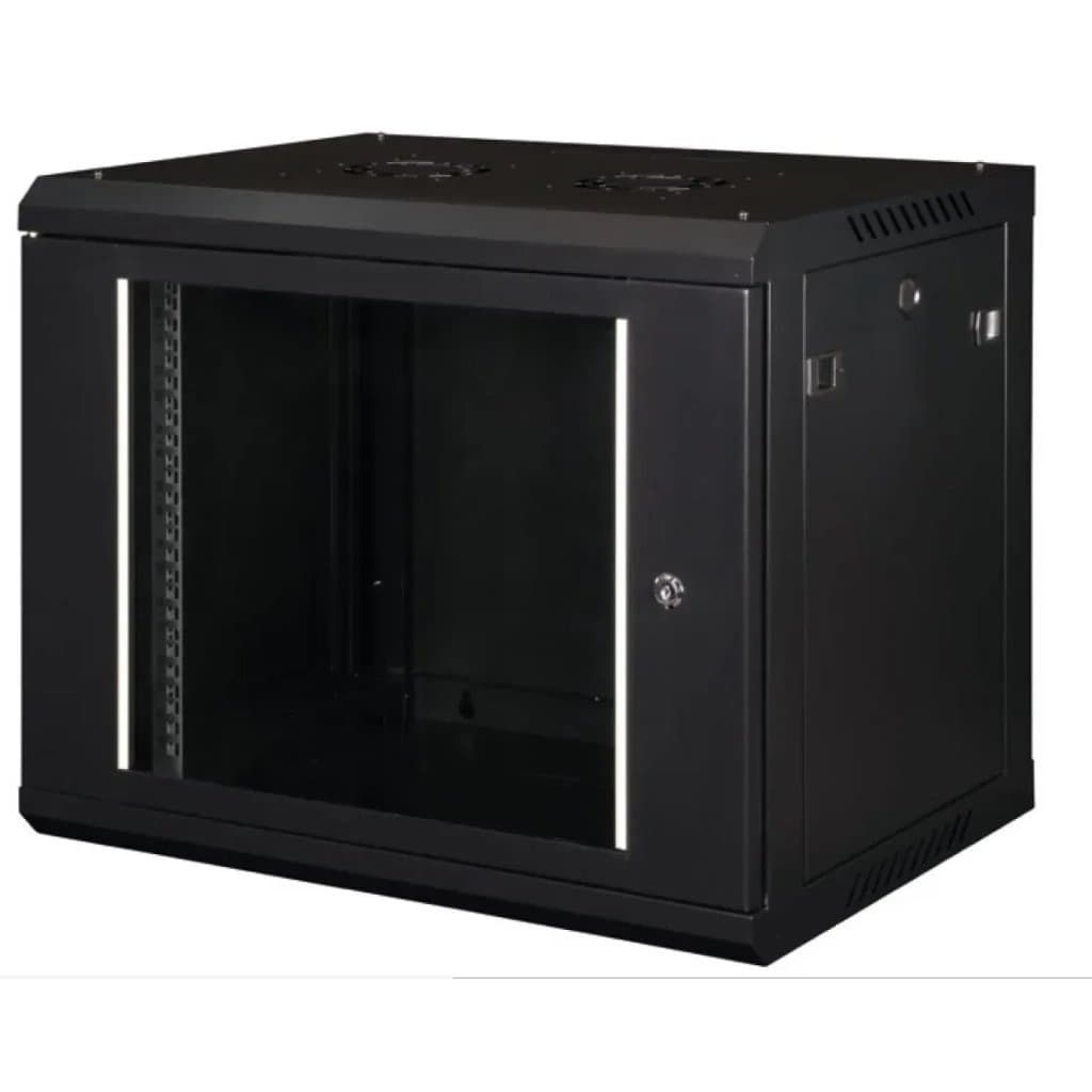 Шафа настінна Hypernet 9U 19" 600x450 ProLine (PL-WMNC-9U-BLACK)