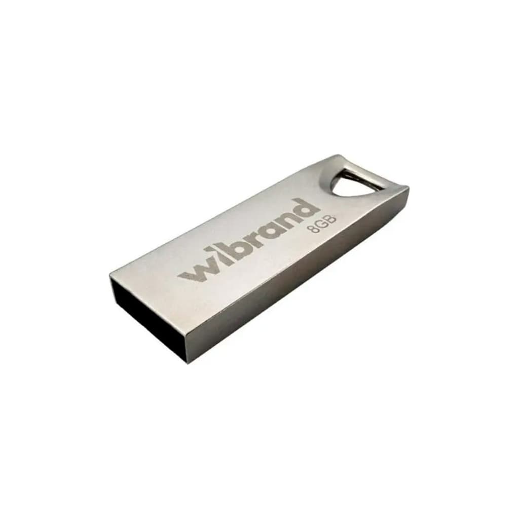 USB флеш накопичувач Wibrand 8GB Taipan Silver USB 2.0 (WI2.0/TA8U2S)