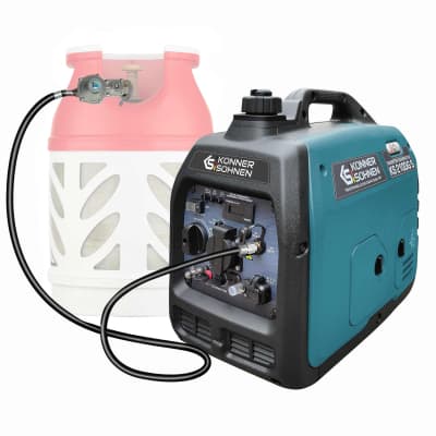 Генератор Konner&Sohnen газо-бензиновий інверторний KS 2100IGS, 230В, 2.0kW, електростартер, 19кг (KS2100IGS)