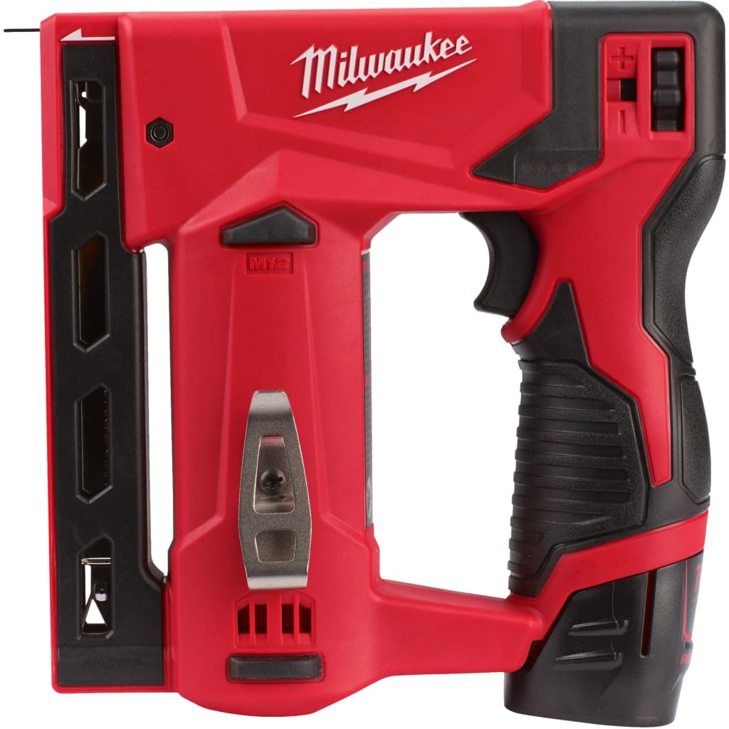 Степлер будівельний Milwaukee M12 BST-202X 2x2Ah, HD кейс (4933459635)