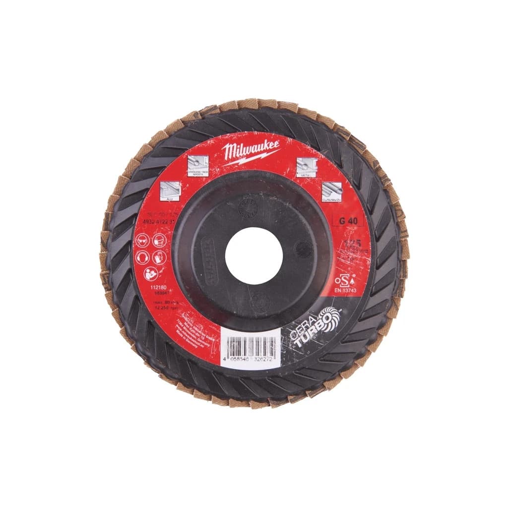 Круг зачистний Milwaukee пелюстковий CERA TURBO SLC50/125, зерно 80, 125мм (4932472233)