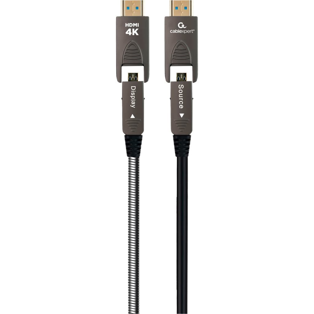 Кабель мультимедійний HDMI M to HDMI M 30.0m V2.0 4K60Hz A/D to A/D AOC Cablexpert (CCAP-HDMIDD-AOC-30M)