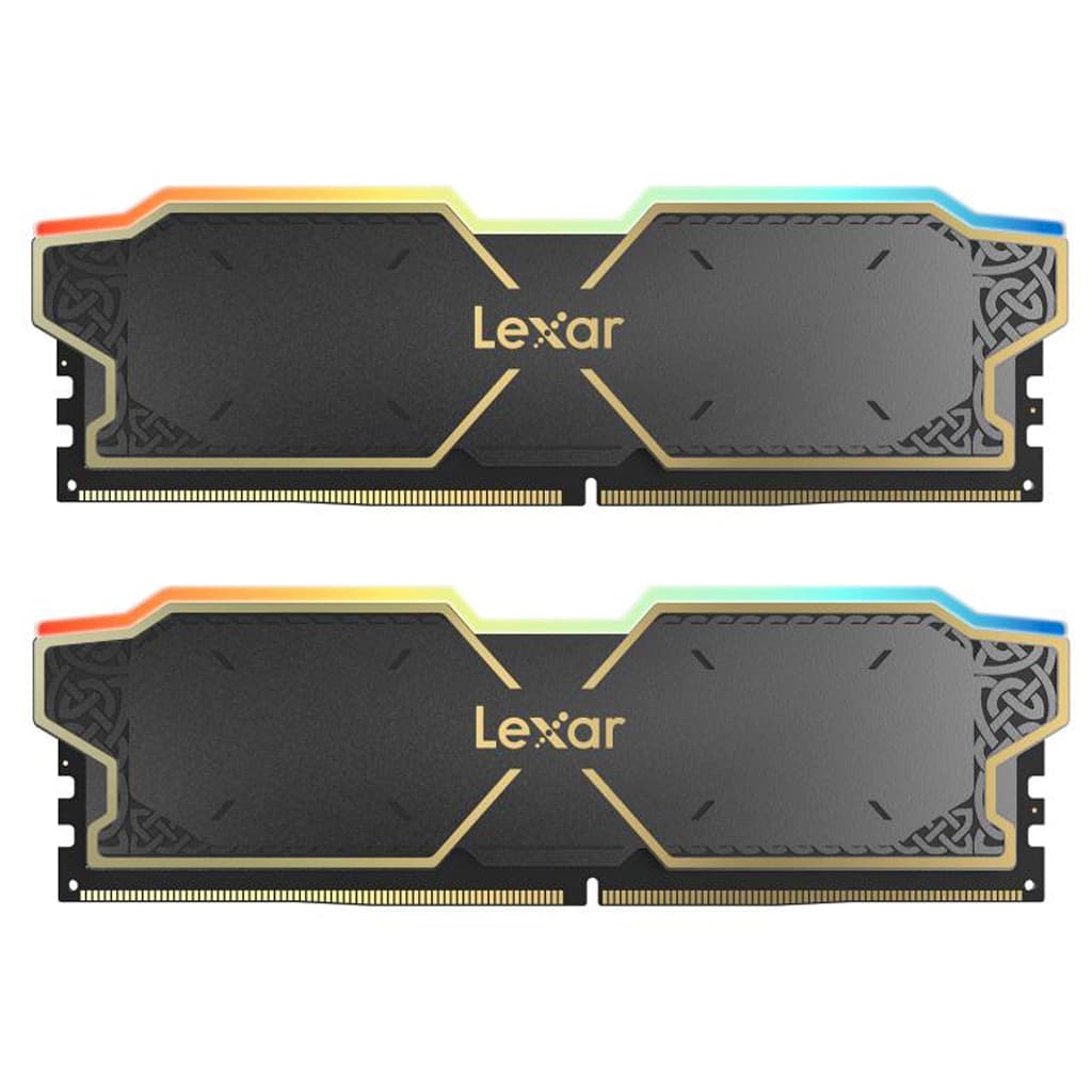 Модуль пам'яті для комп'ютера DDR5 32GB (2x16GB) 6000 MHz Thor RGB Lexar (LD5U16G60C38BG-RGD)