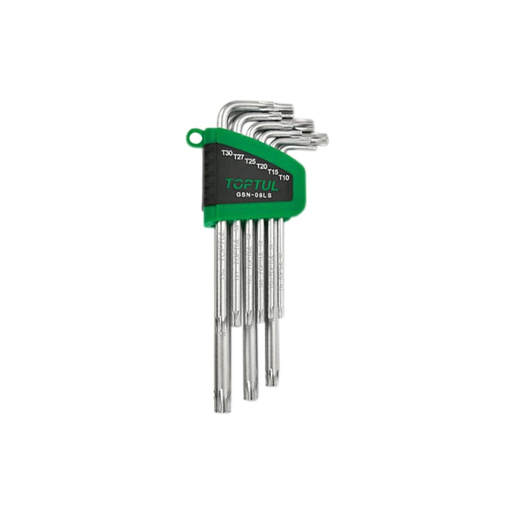 Ключ Toptul Г-подібний TORX T10-T50 9шт. довгих (GSN-09LS)