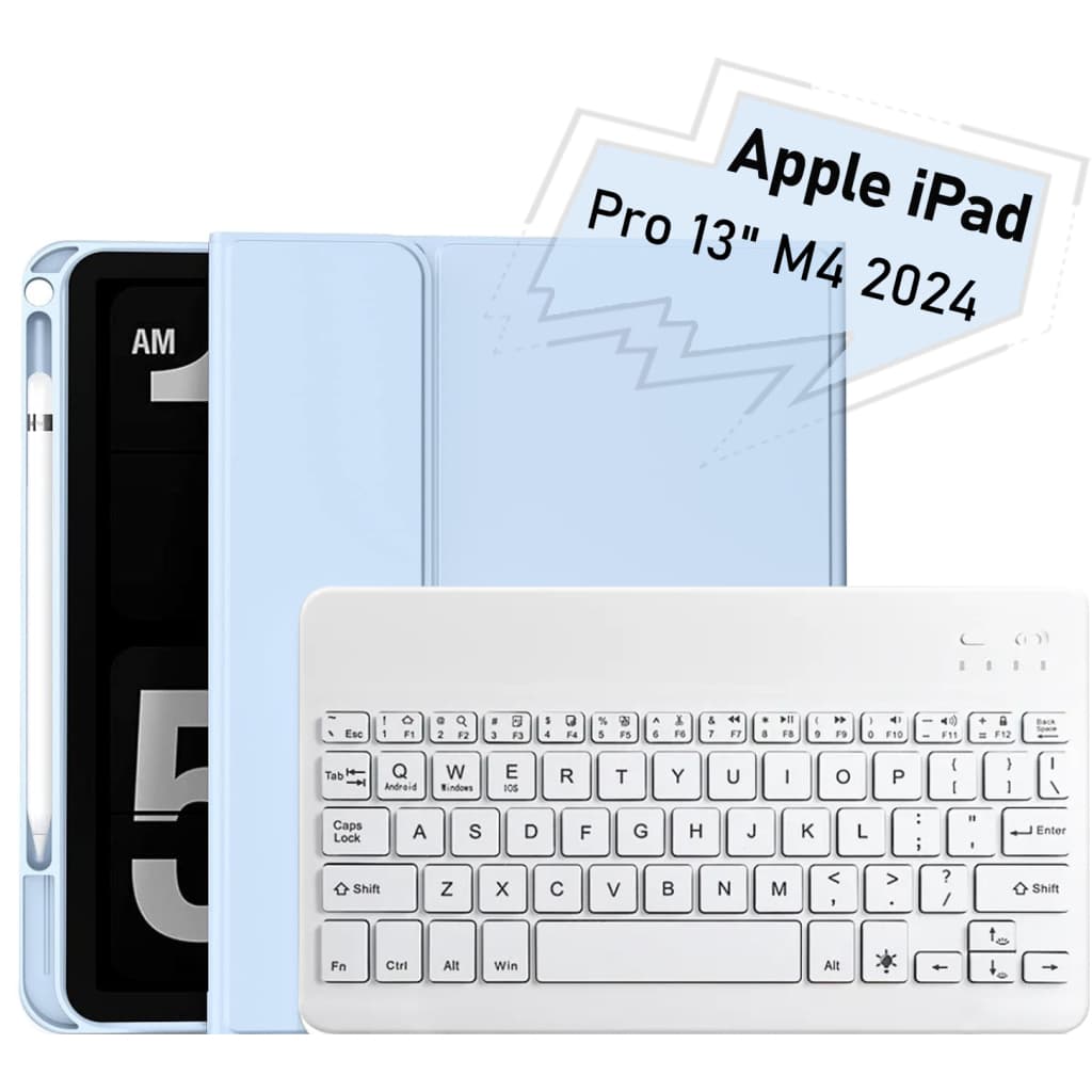 Чохол до планшета BeCover with keyboard Apple iPad Pro 13" M4 2024 Light Blue (713005)