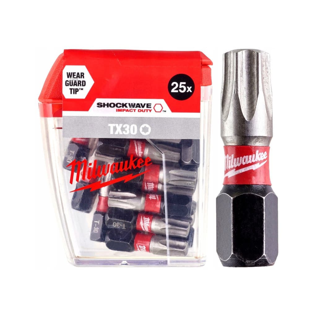 Набір біт Milwaukee SHOCKWAVE, TX30, 25мм, 25шт (4932430886)