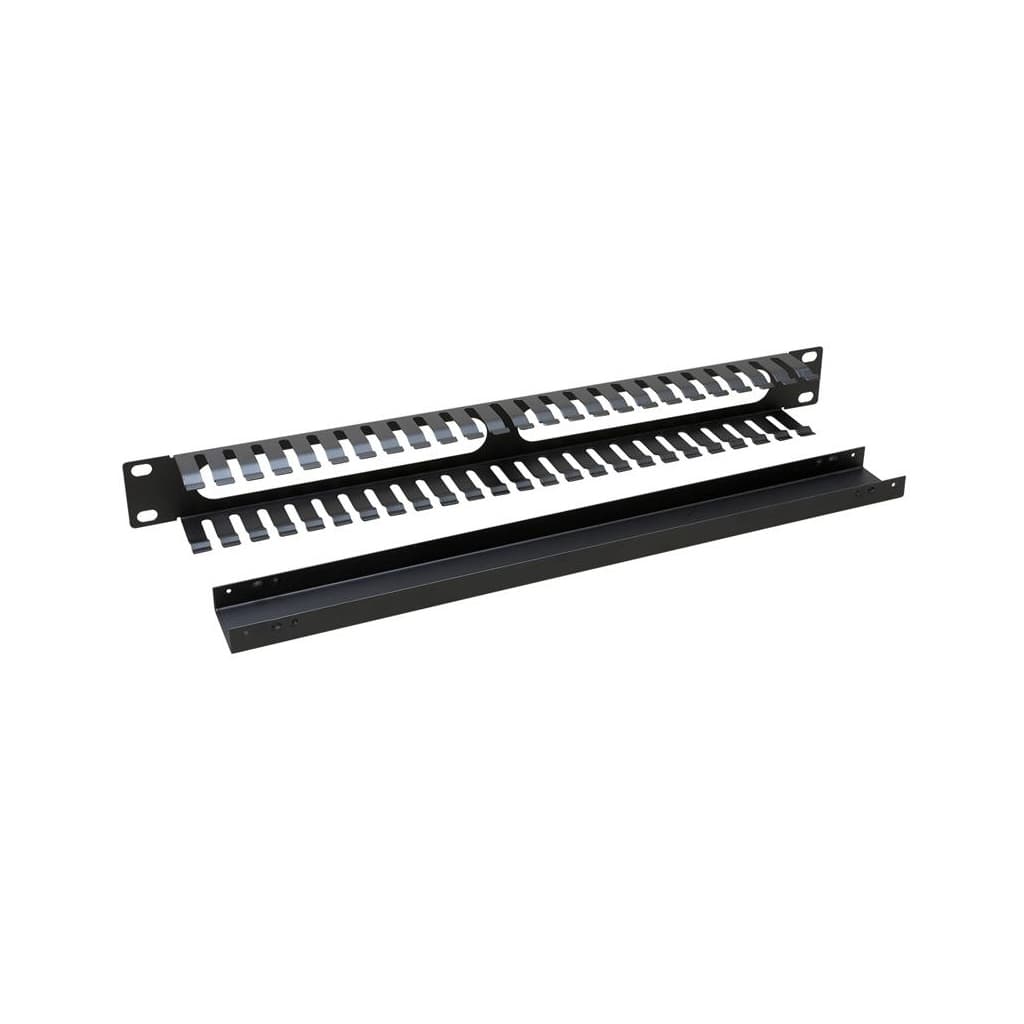 Кабельний організатор 19" 1U однобічна гребінка, метал Zpas (T-SO-900-616)