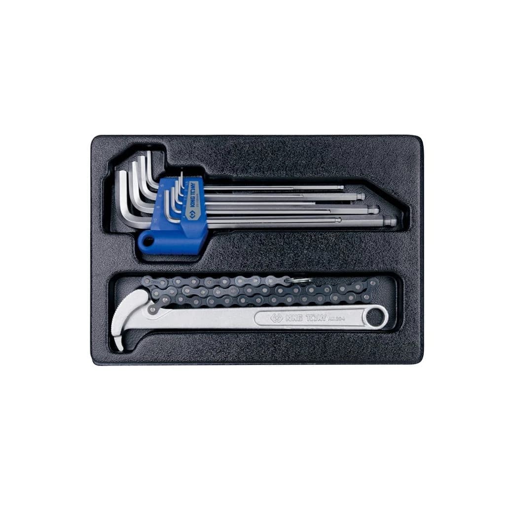 Набір інструментів KING TONY шестигранників Г-подібних та зйомник масляних фільтрів (9-20110MR)