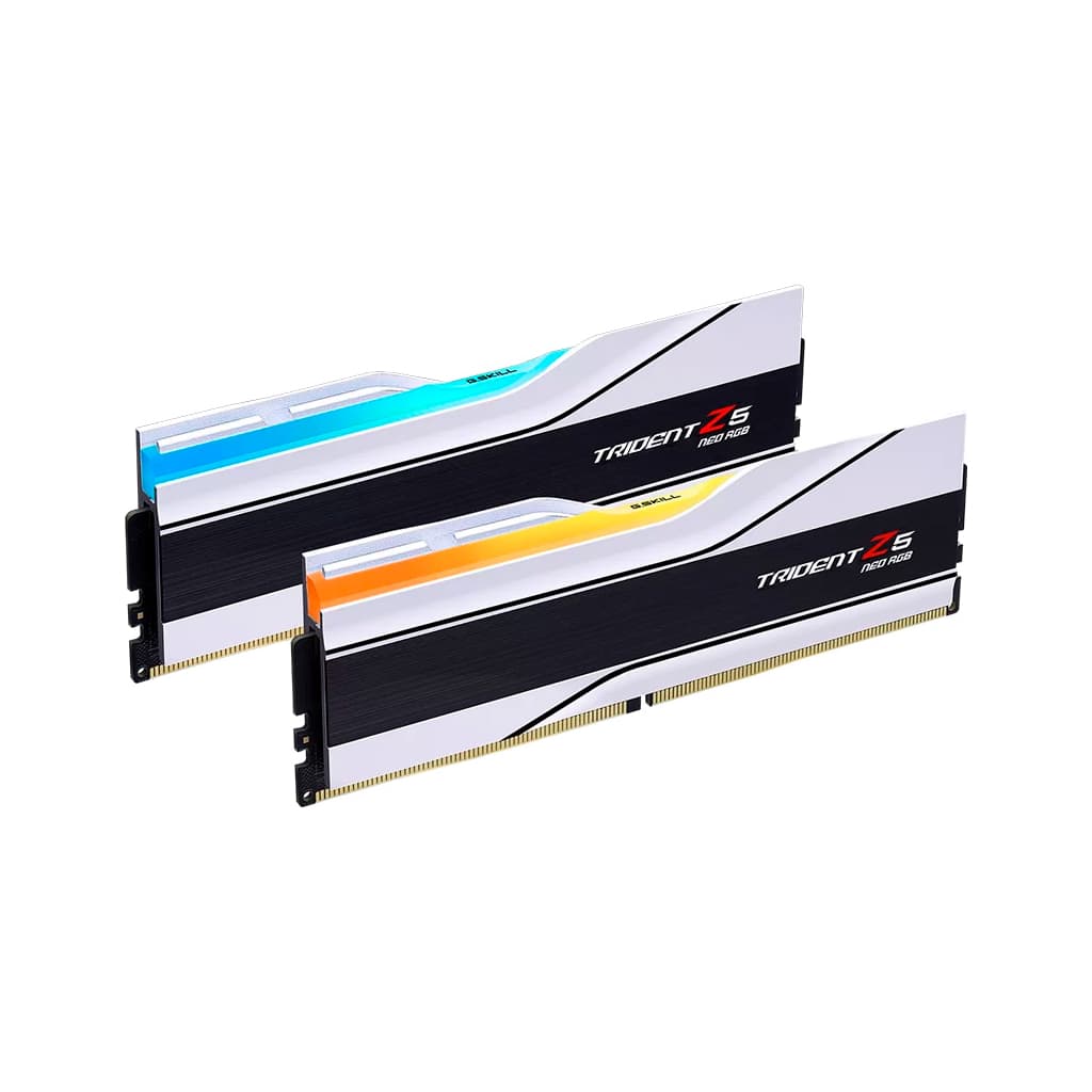 Модуль пам'яті для комп'ютера DDR5 32GB (2x16GB) 6000 MHz Trident Z5 Neo RGB Matte White G.Skill (F5-6000J2836G16GX2-TZ5NRW)