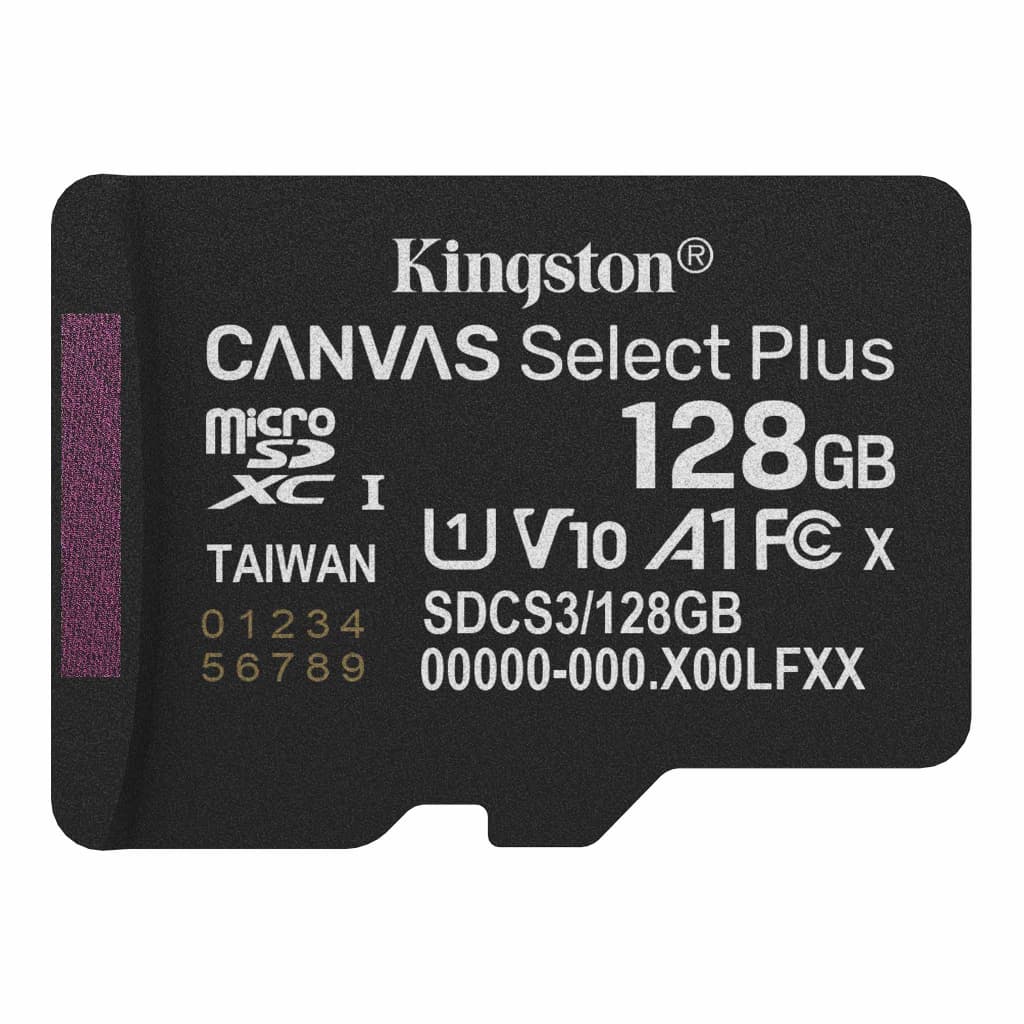 Карта пам'яті Kingston 128GB microSDXC class 10 UHS-I V10 A1 Canvas Select Plus (SDCS3/128GBSP)