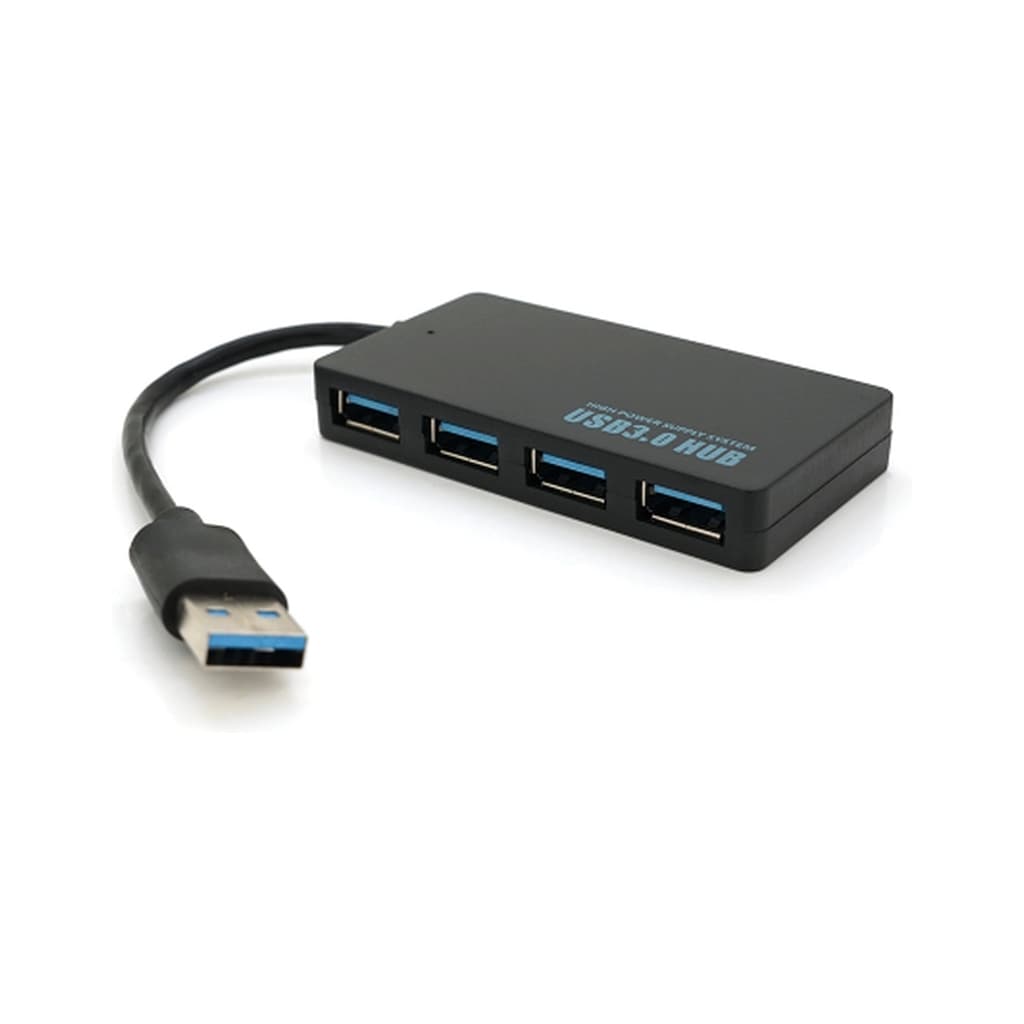 Концентратор Voltronic USB 3.0 to 4xUSB 0.14m flat black (YT-3HF4/2TB)