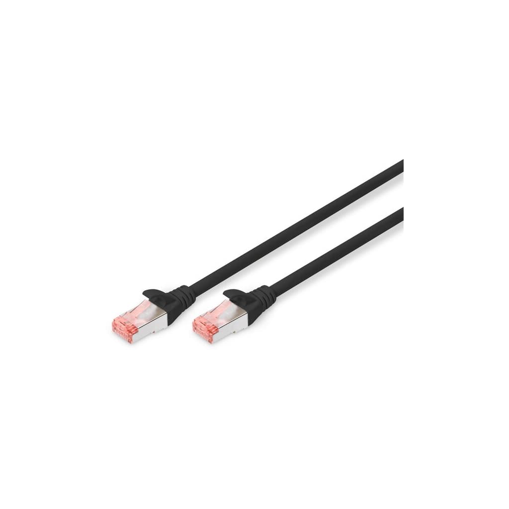 Патч-корд 10м, CAT 6 S-FTP, AWG 27/7, LSZH, black Digitus (DK-1644-100/BL)