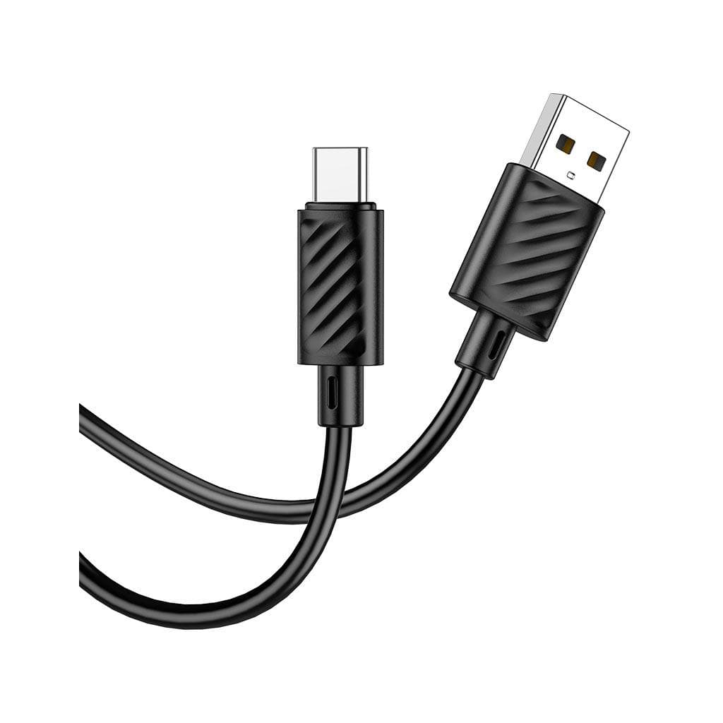 Дата кабель USB 2.0 AM to USB-C 1.0m 3A black HOCO (HC-X88-TC-BK)