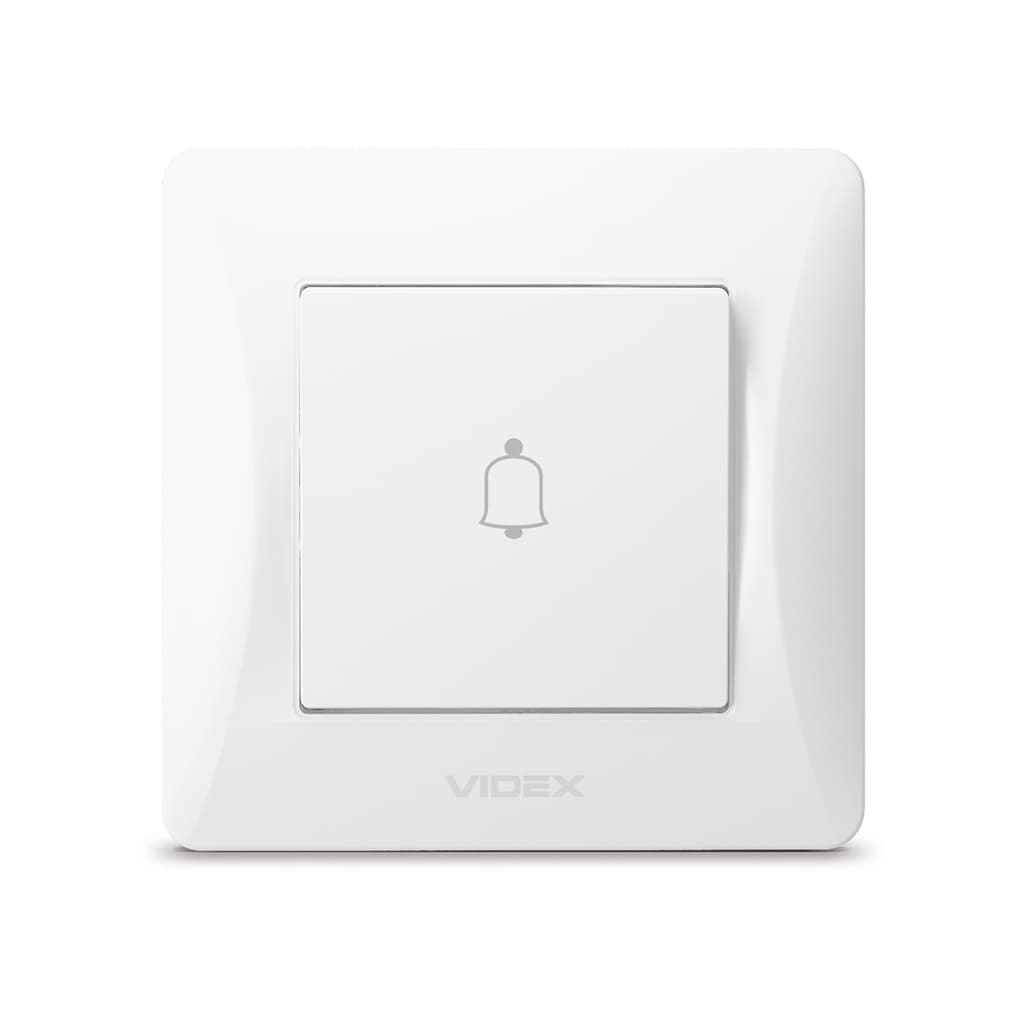 Кнопка дзвінка Videx BINERA 1кл біла (VF-BNDB1-W)