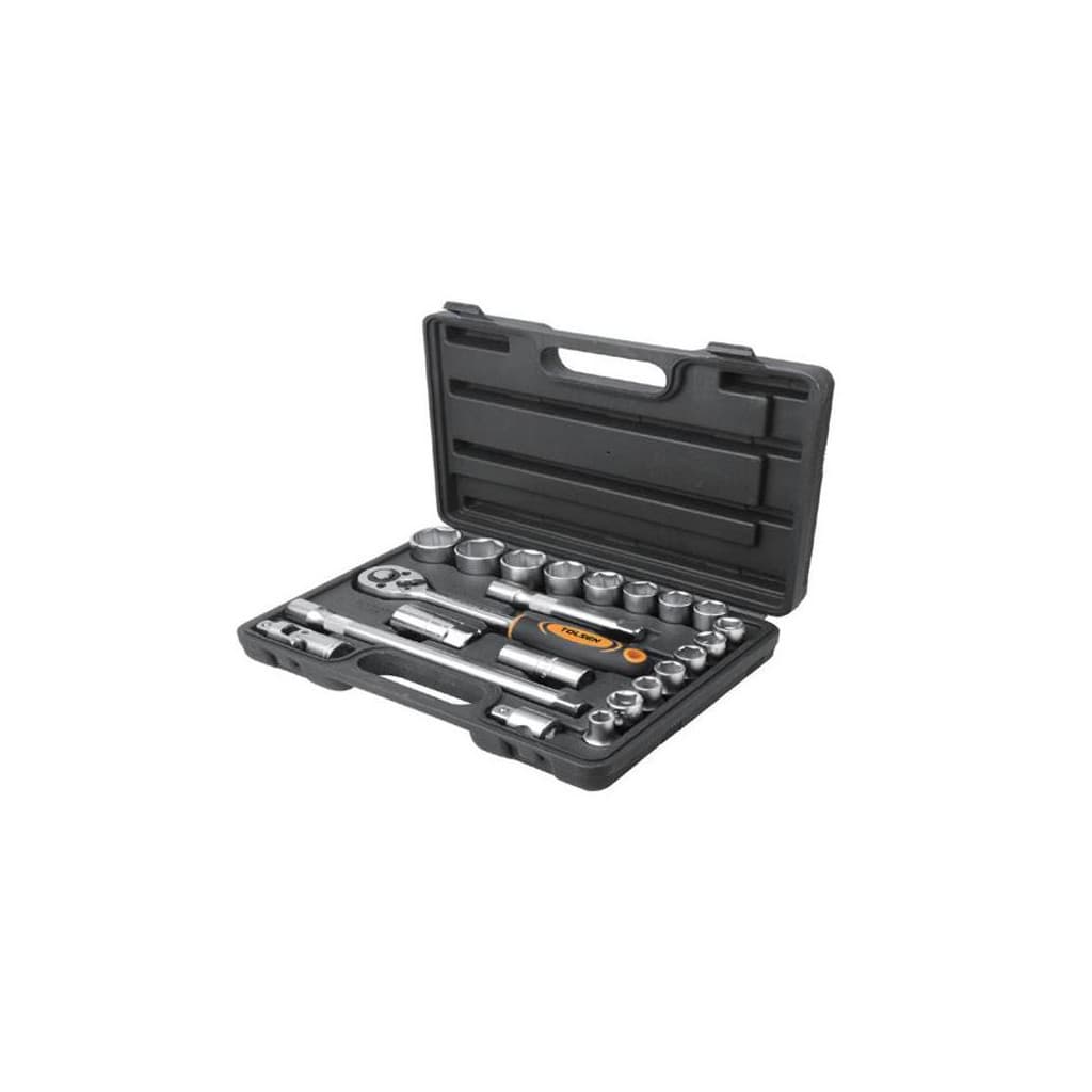 Набір інструментів Tolsen головок торцевих 1/2" 22 предмети "ПРОФІ" (15139)