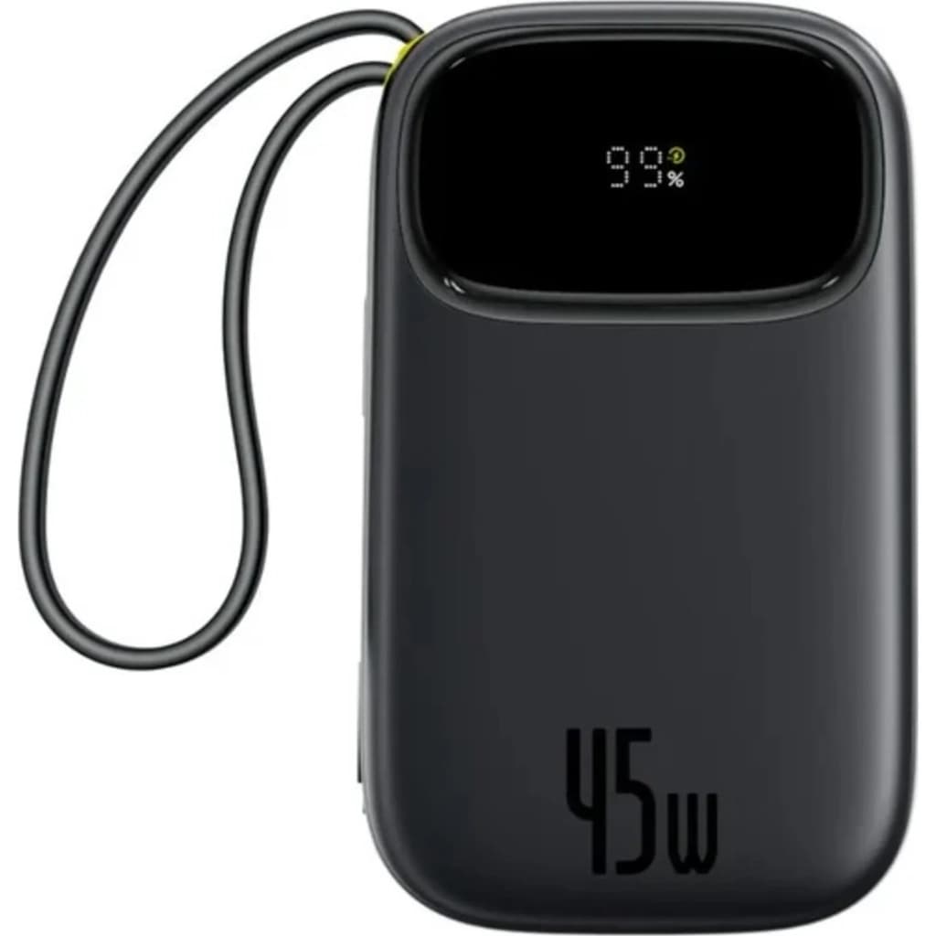 Батарея універсальна Baseus EnerFill FC31 Qpow 3 20000mAh 45W PD/3.0 QC/4.0 Black (E0028D00)