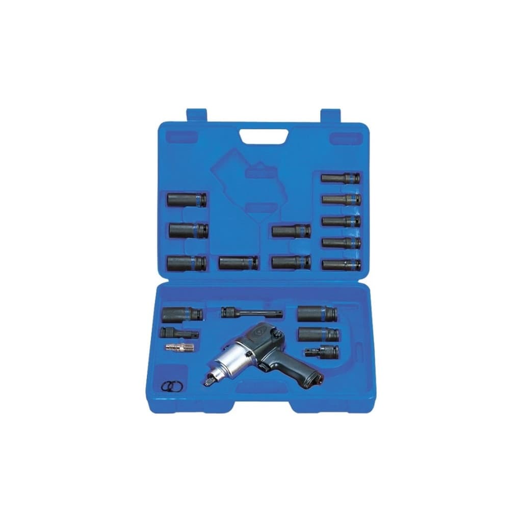 Гайковерт KING TONY пневмо 1/2" 678 Нм з головками подовженими (44118MP)