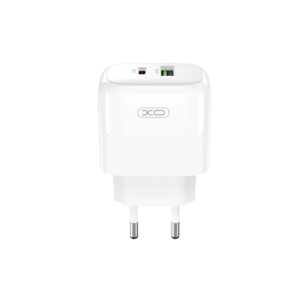 Зарядний пристрій XO 1xUSB QC3.0 + 1xUSB-C PD20W (XO-QC37)