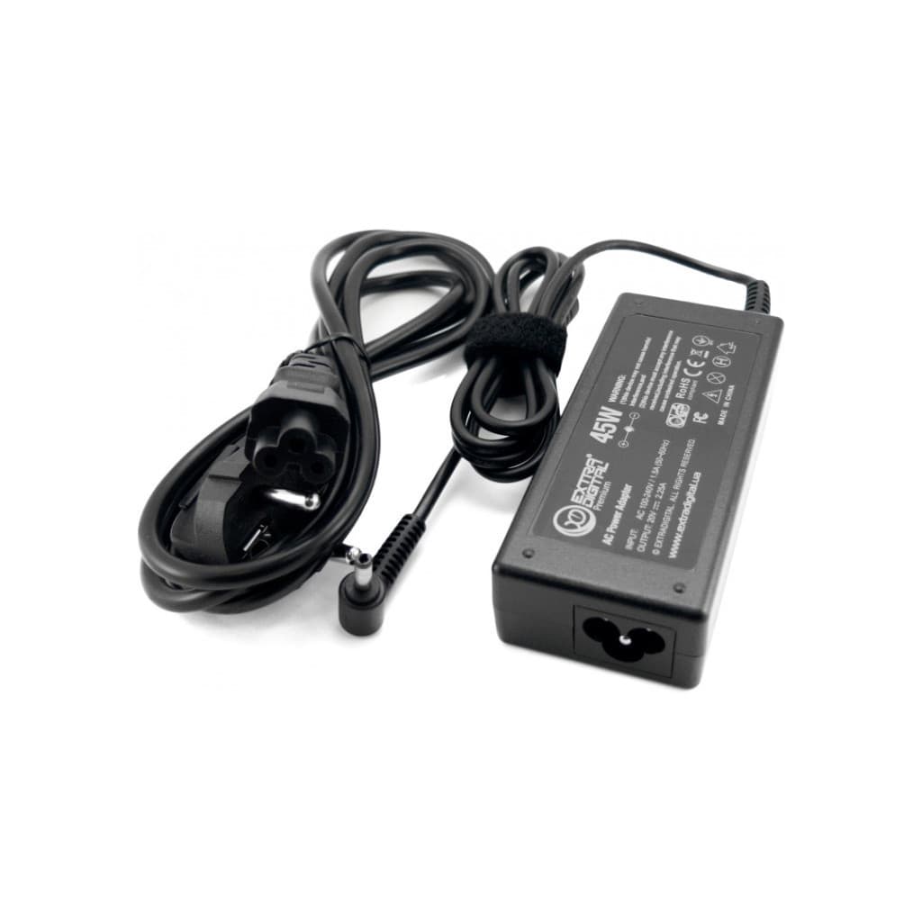 Блок живлення до ноутбуку Extradigital Lenovo 20V, 2.25A, 45W (4.0x1.7) (PSL3864)