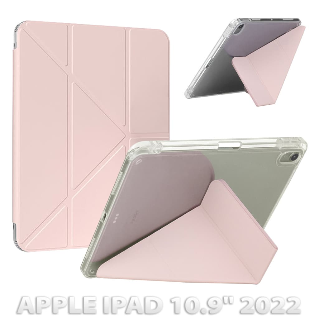 Чохол до планшета BeCover Ultra Slim Origami Transparent Apple iPad 10.9" 2022/24/11" 2025 Pink (712940)