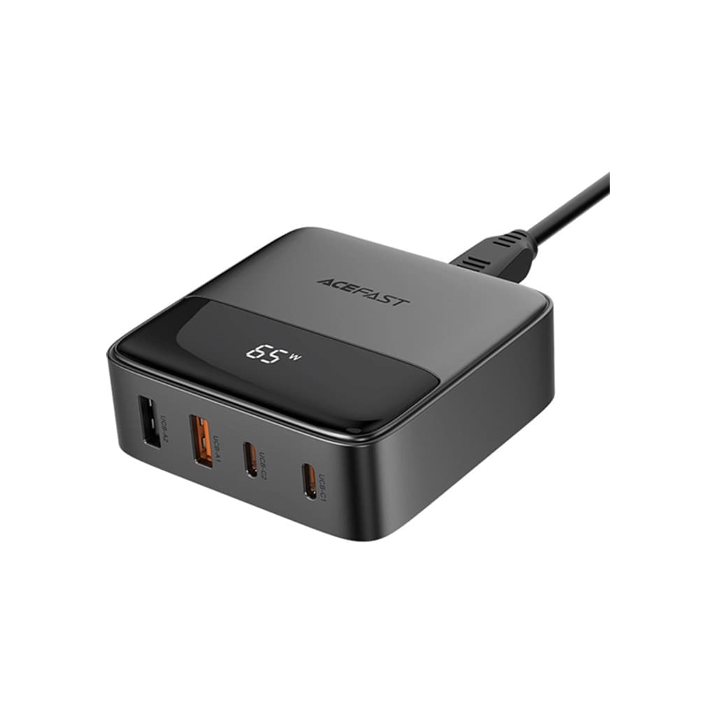 Зарядний пристрій Acefast 4xUSB 65W (2xUSB-C + 2xUSB-A) Gan Z6 Fast Charger (6974316283324)