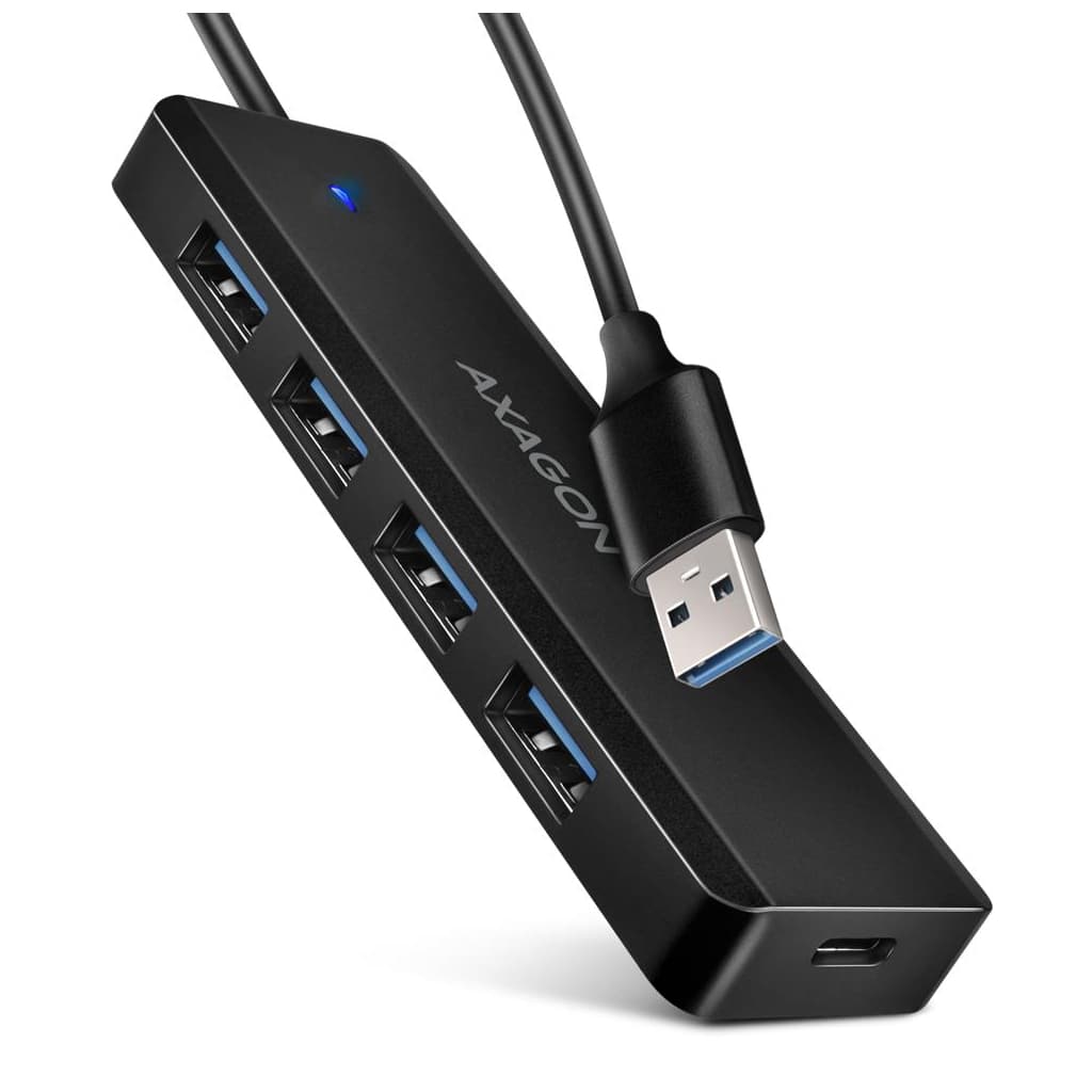 Концентратор AXAGON USB 3.1 to 4xUSB 3.0 black (HUE-C1A)