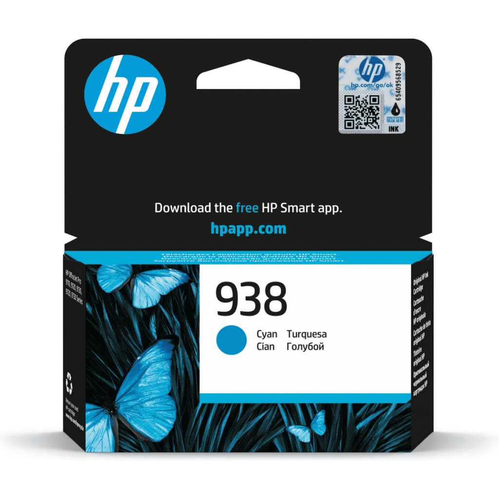 Картридж HP 938 Cyan 800ст (4S6X5PE)