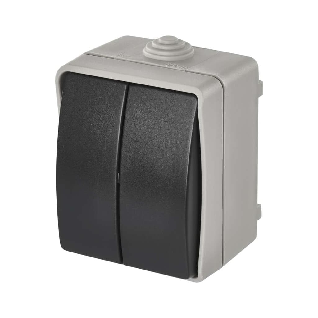 Вимикач EMOS C.5 IP54 подвійний (A1398.1)