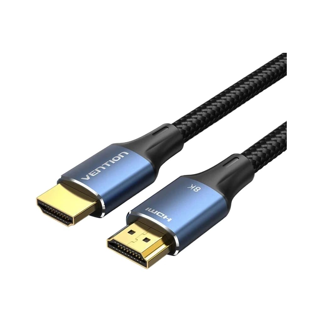 Кабель мультимедійний HDMI M to HDMI M 2.0m 8K cotton braided blue VENTION (ALGLH)