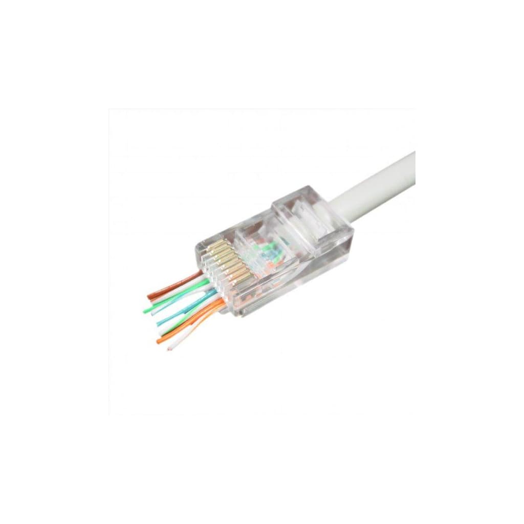 Конектор RJ45 cat.5e UTP 8P8C (наскрізні отв., позолоч. конт.) 50 шт Cablexpert (LC-PTU-01/50)