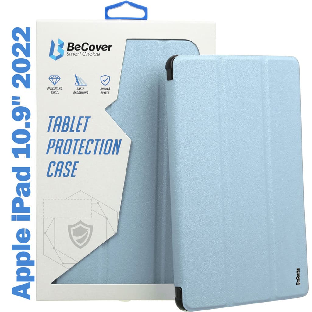 Чохол до планшета BeCover TPU Edge mount Apple Pencil Apple iPad 10.9" 2022/24/11" 2025 Light Blue (708485)