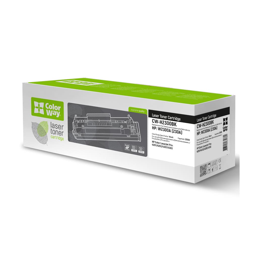 Картридж ColorWay HP CLJ Pro 4203/4303 Black, W2300A (CW-H2300BK)
